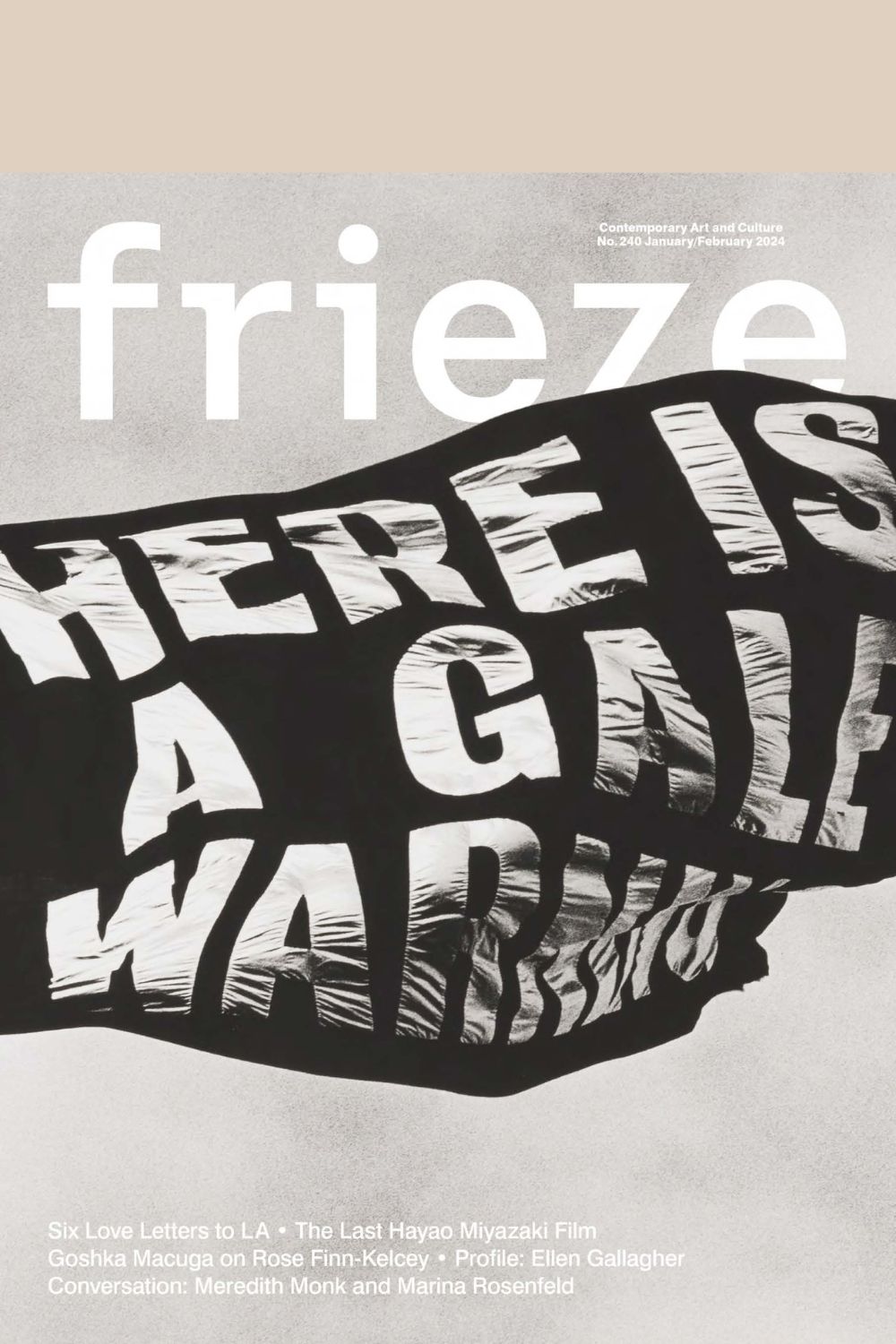 Frieze Magazine 240 cover