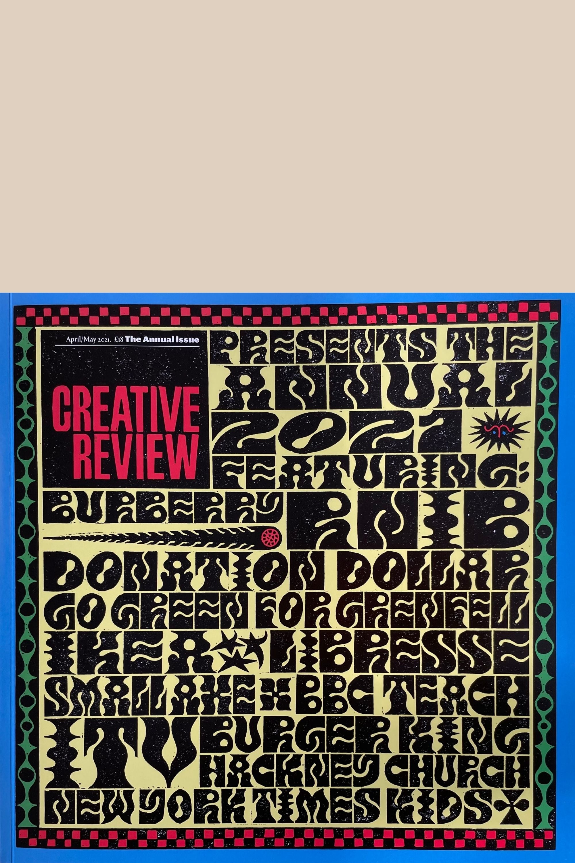 Front Cover of Creative Review April May 2021 at Pics & Ink