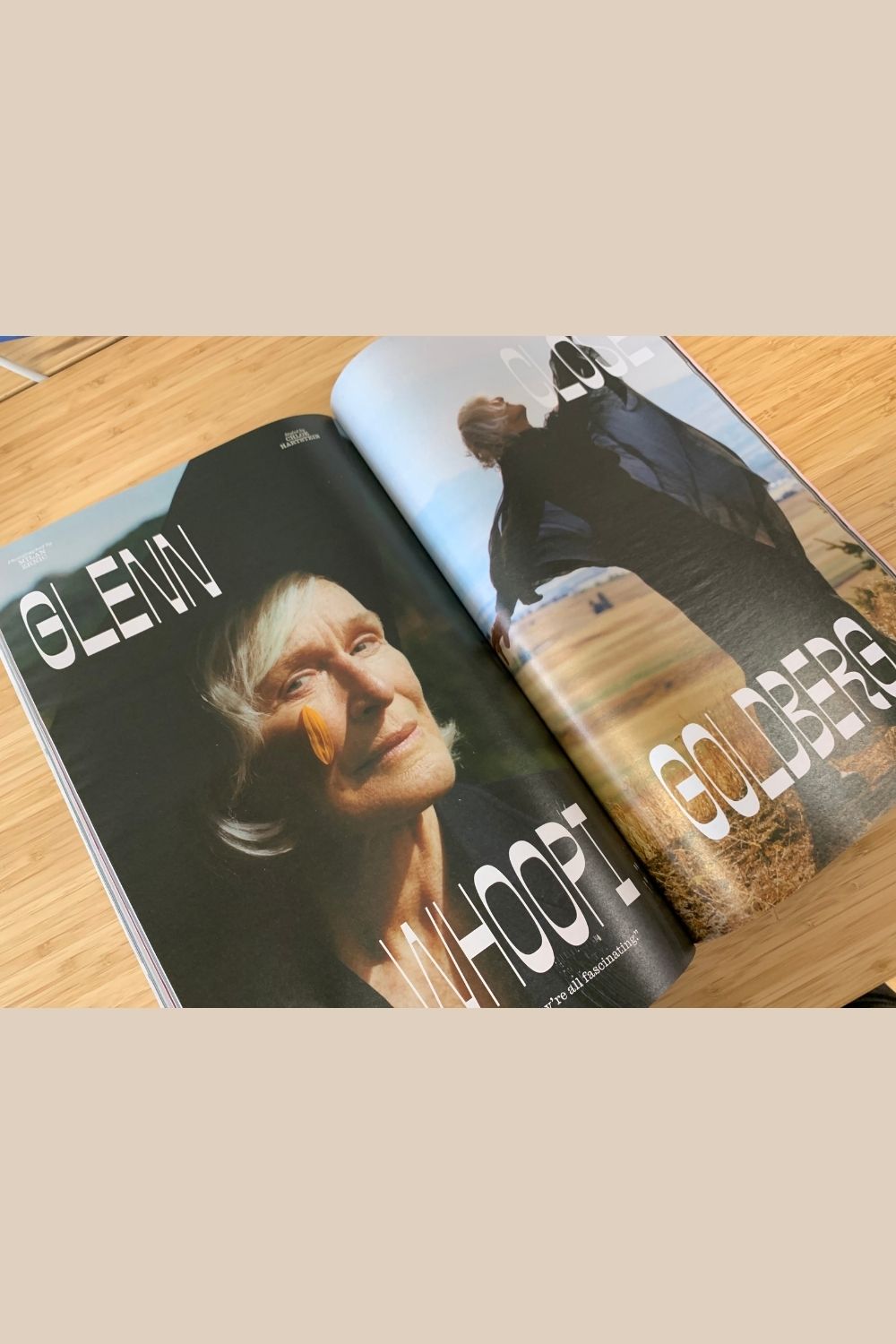 Interview TV and Film Magazine Issue 534 Glenn Close and Whoopi Goldberg