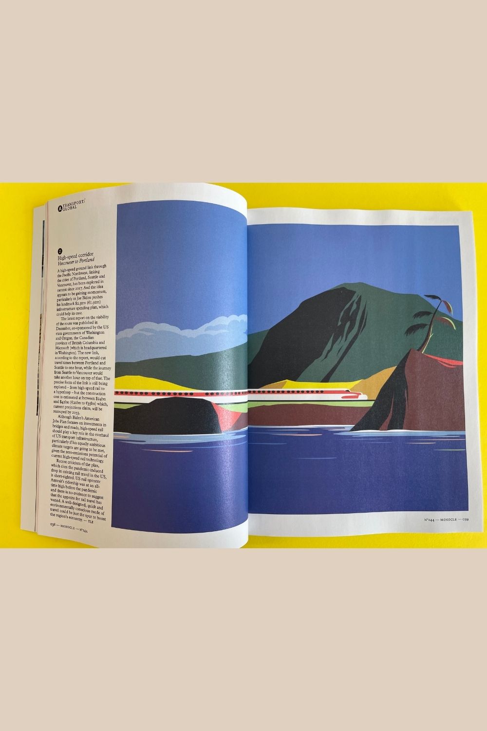 Inside pages of Monocle mag issue 144