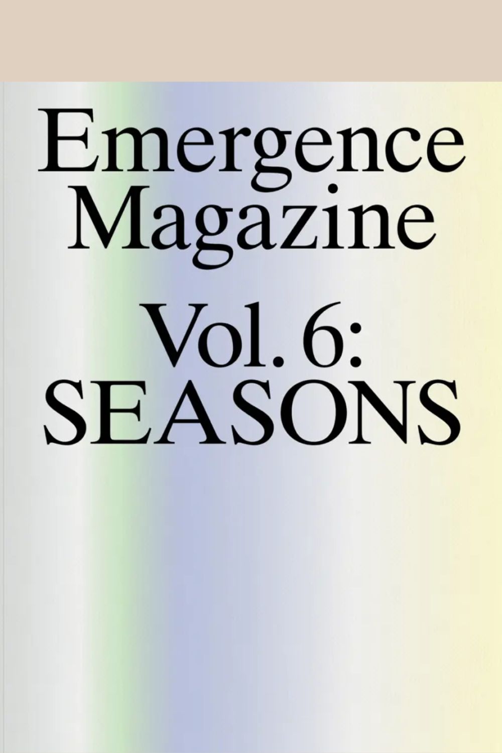 Emergence Vol.6 Cover