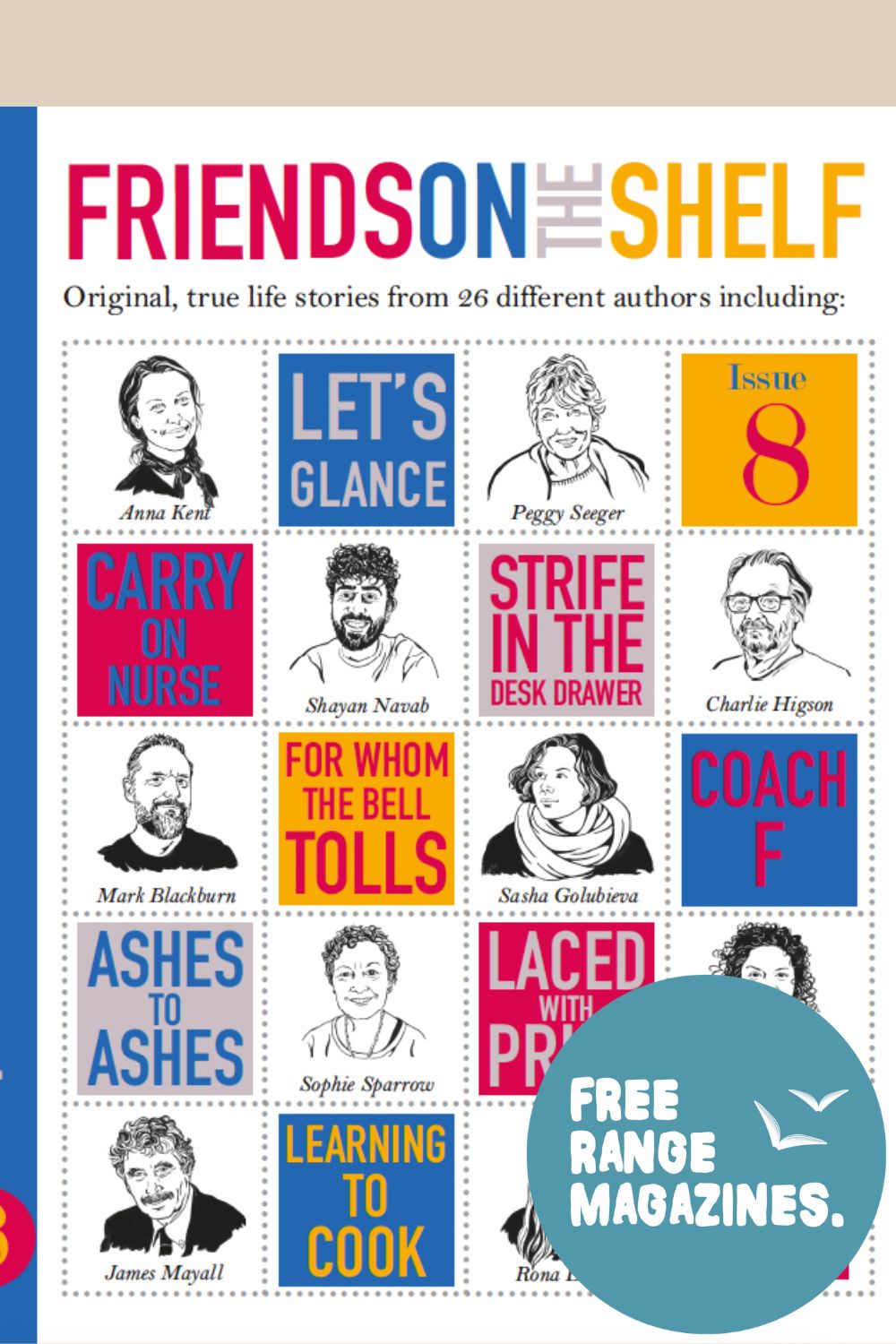 Friends on the Shelf magazine cover - issue 8