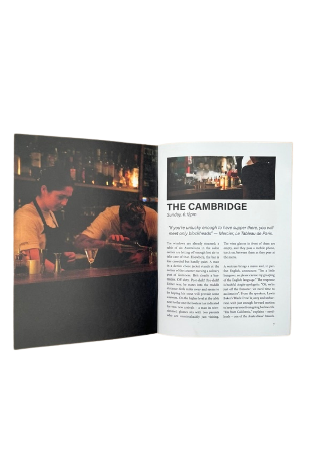 A Bar Tab: Four Corners in the Marais