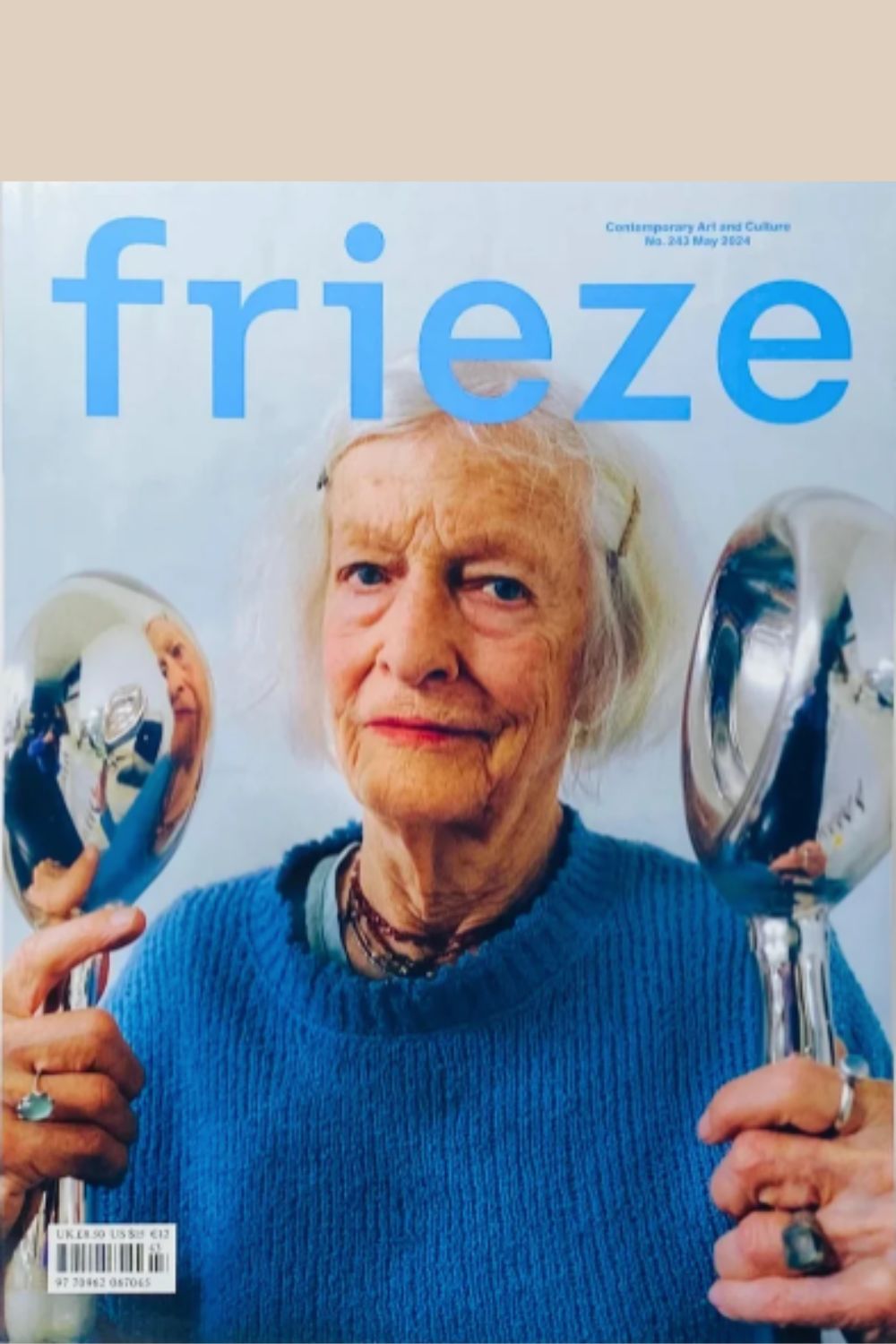 Frieze Magazine Issue 243 cover (picture of Joan Jonas)