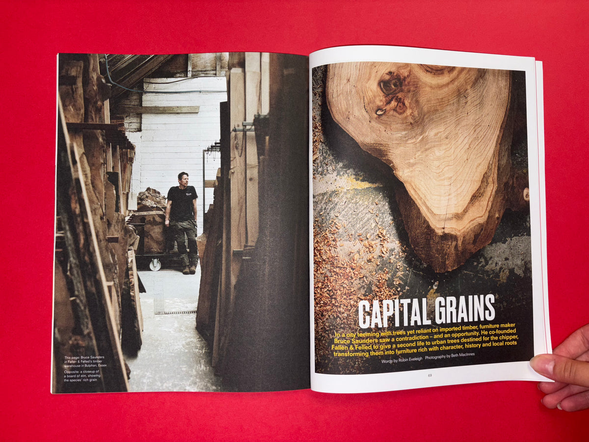 Inside pages of Positive News magazine