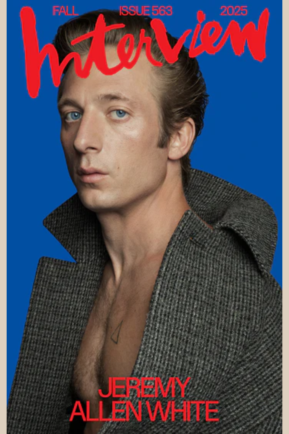 Cover of Interview 563 featuring Jeremy Allen White
