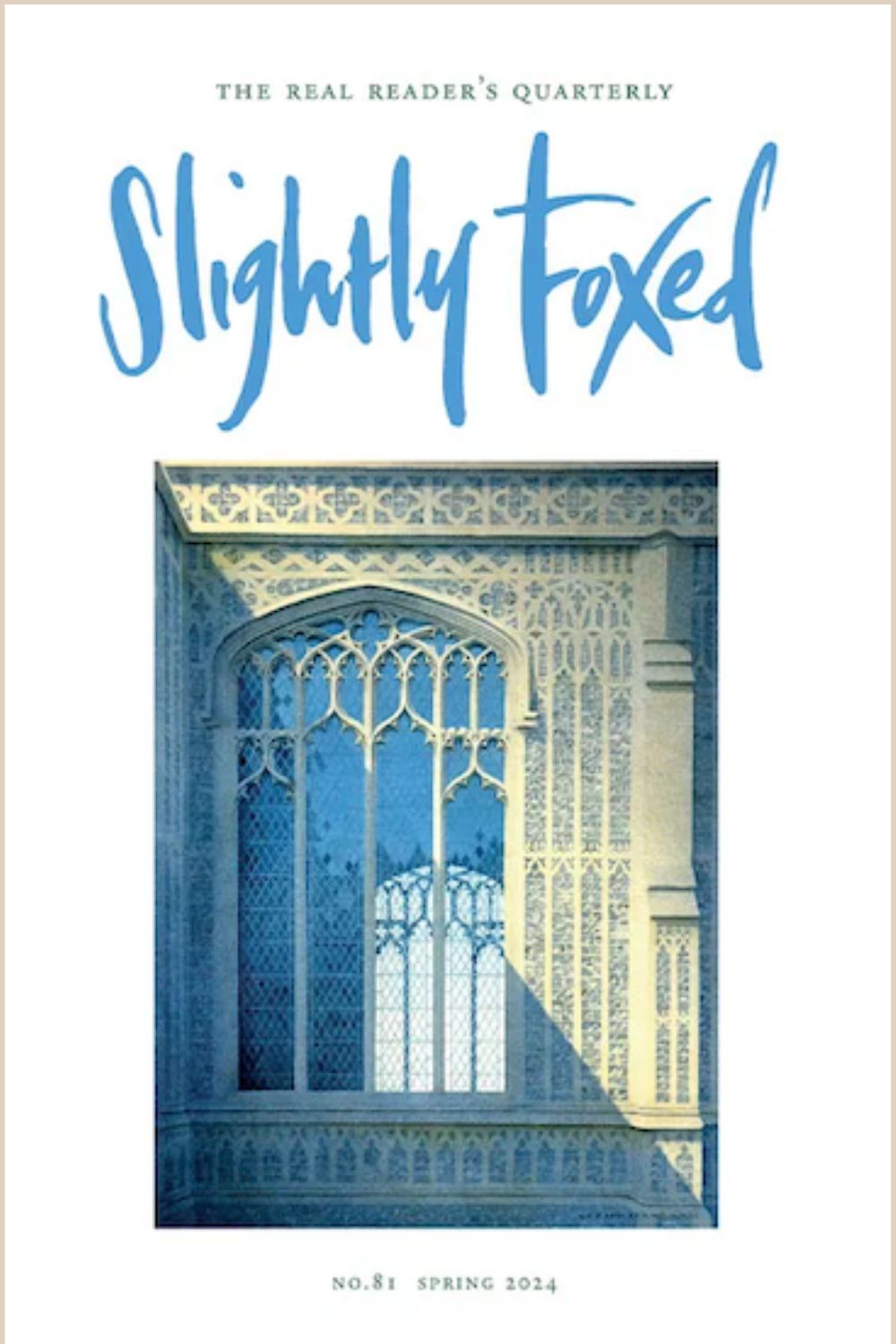 Slightly Foxed Magazine Issue 81 cover 
