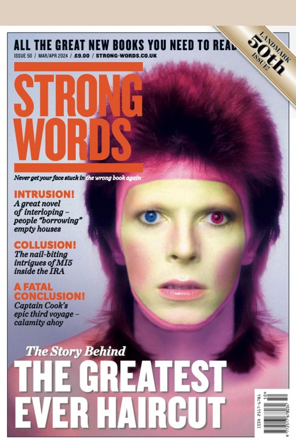 Strong Words Issue 50 cover with David Bowie)