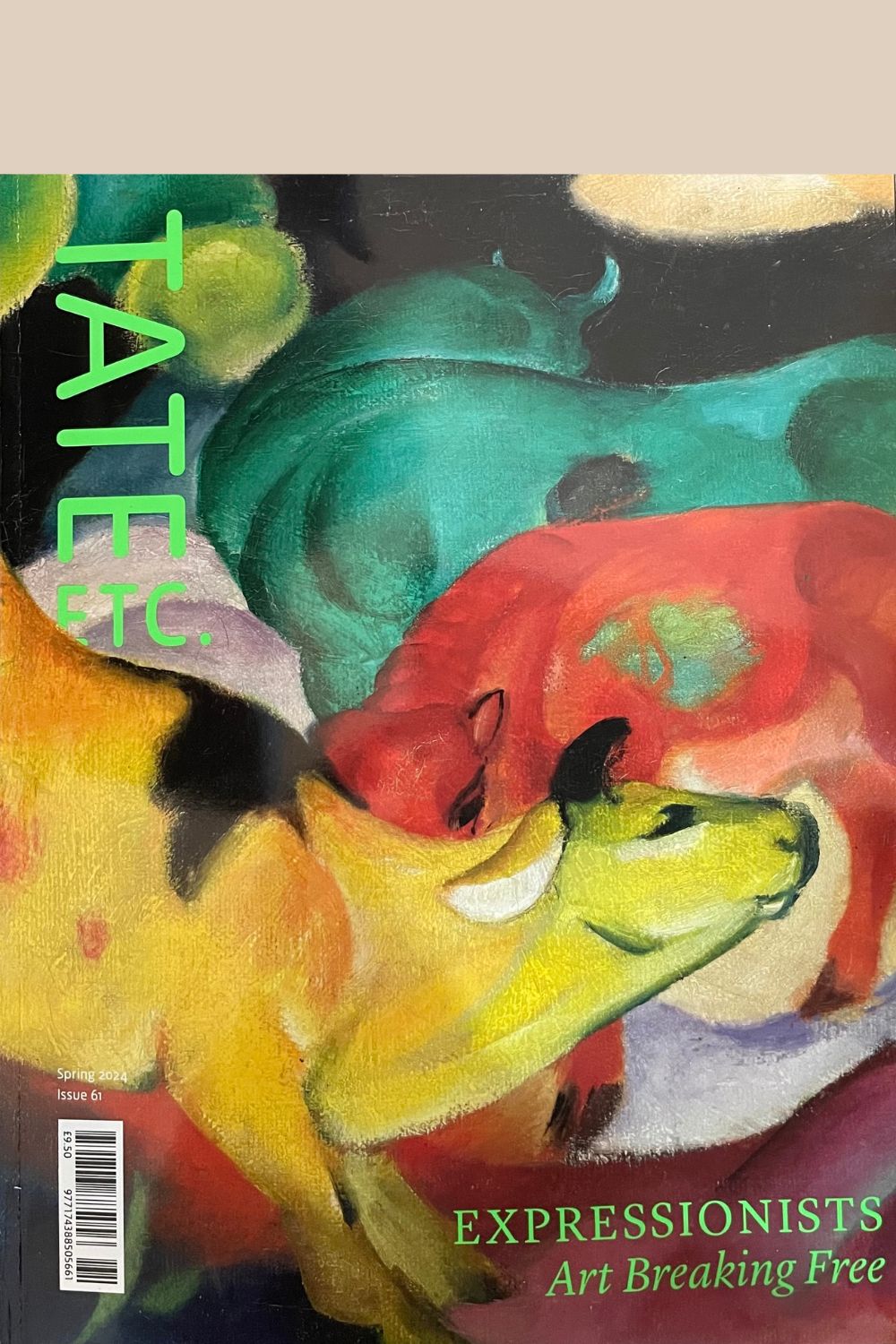 Tate Etc. Issue 61 cover (Franz Marc painting background)
