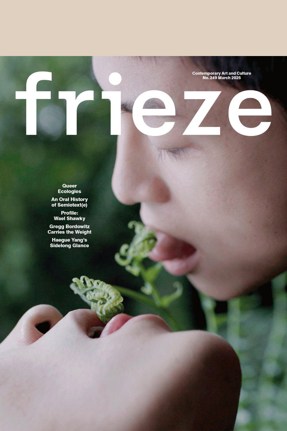 Frieze Issue 249 Cover