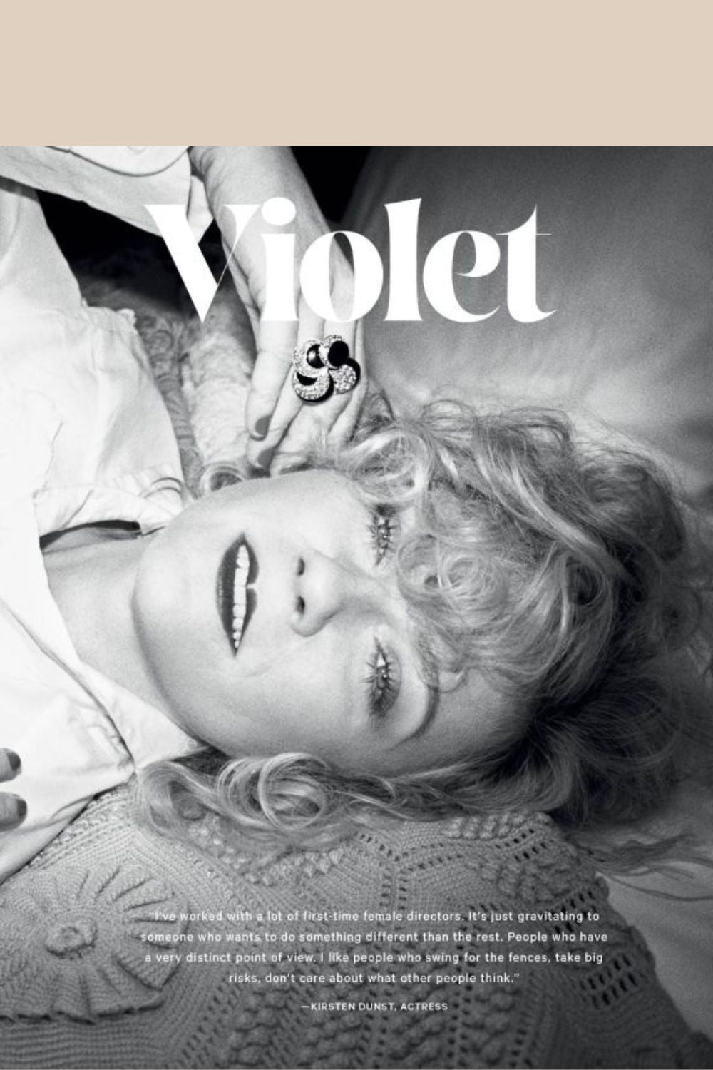 Violet Book Issue 21 cover (Kirsten Dunst)