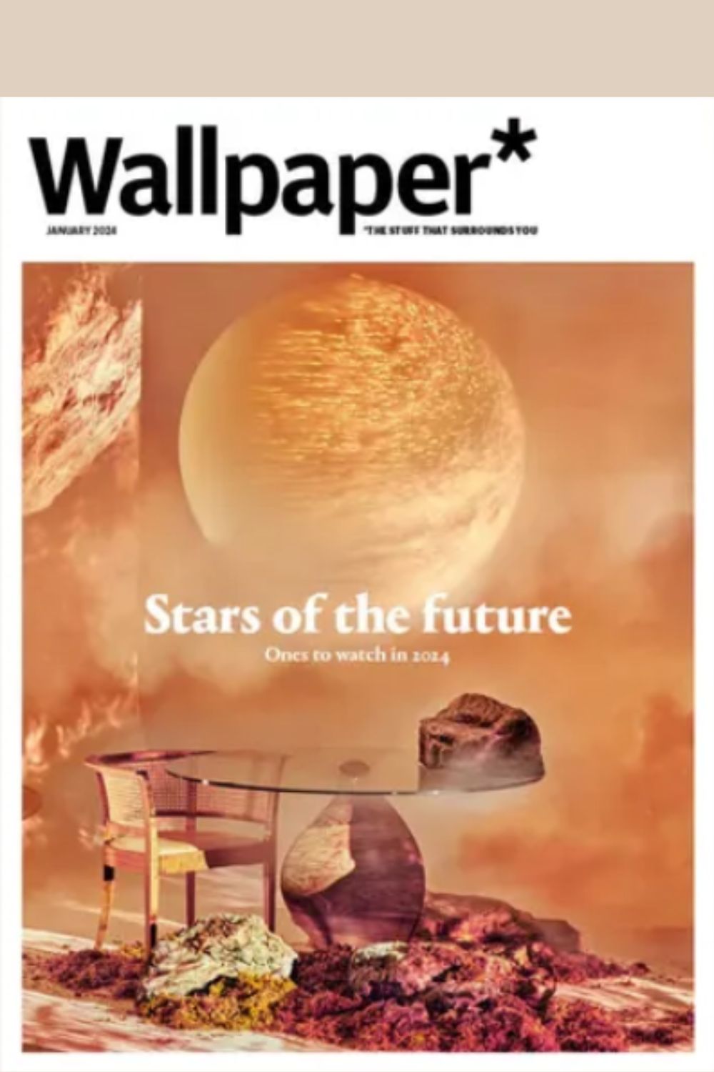 Wallpaper* Magazine cover January 2024 "Stars of the Future"
