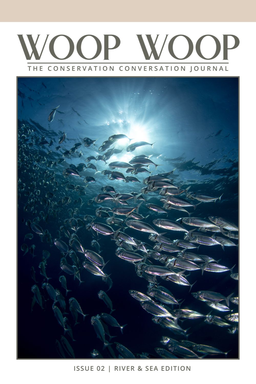 Woop Woop Issue 2 cover (shoal of fish)