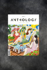 Anthology magazine Volume 21 cover - illustrated ladies sunlounging