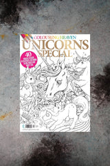 Front cover of colouring Heaven Unicorns Special Issue 78