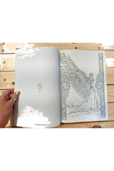 an angel ready to colour, in issue 90 of colouring heaven, elements special