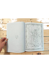 a woman and her stag, in issue 90 of colouring heaven, elements special