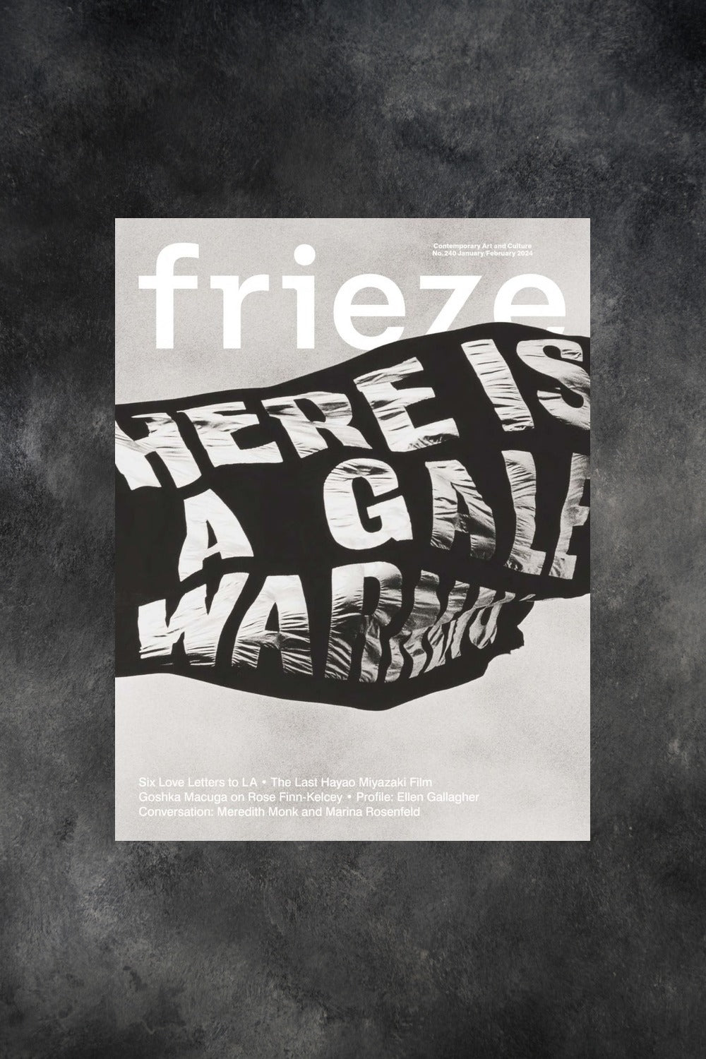 Frieze Magazine 240 cover