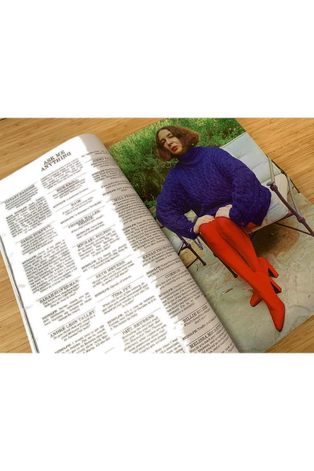 Interview TV and Film Magazine Issue 534 Ask Me Anything Article