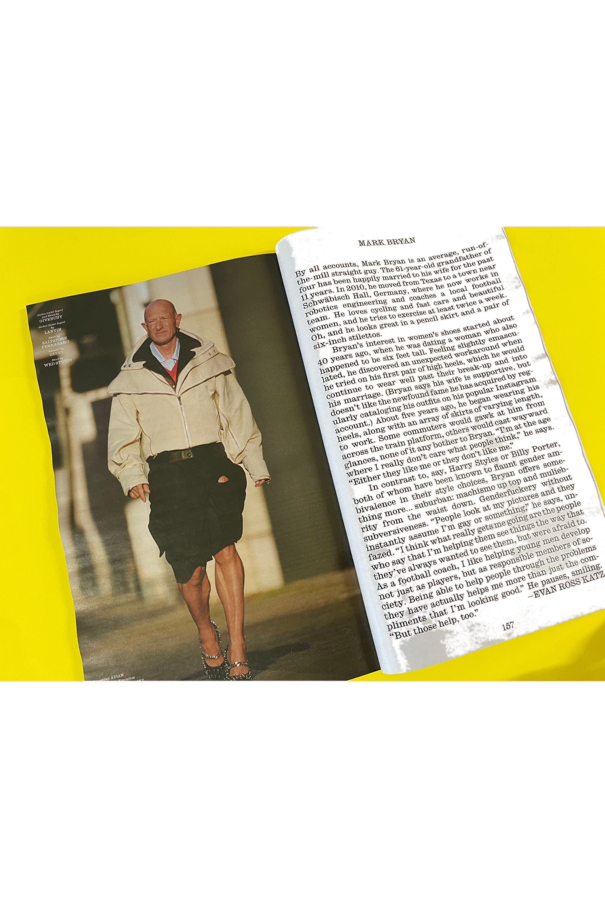 nterview Magazine Issue 535 Mark Bryan's high heeled shoes