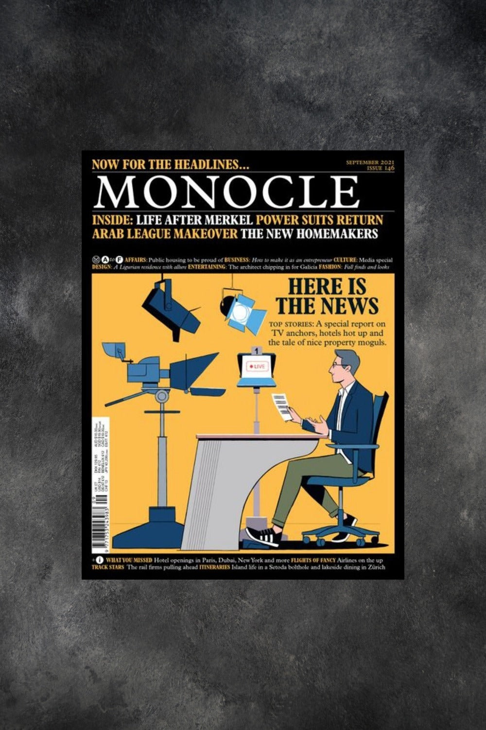 Front cover of Issue 146 of Monocle Magazine