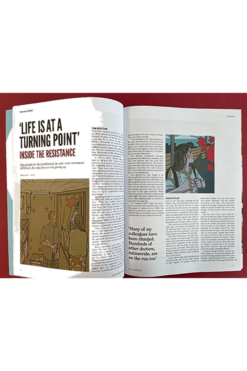 Myanmar Resistance in New Internationalist Magazine