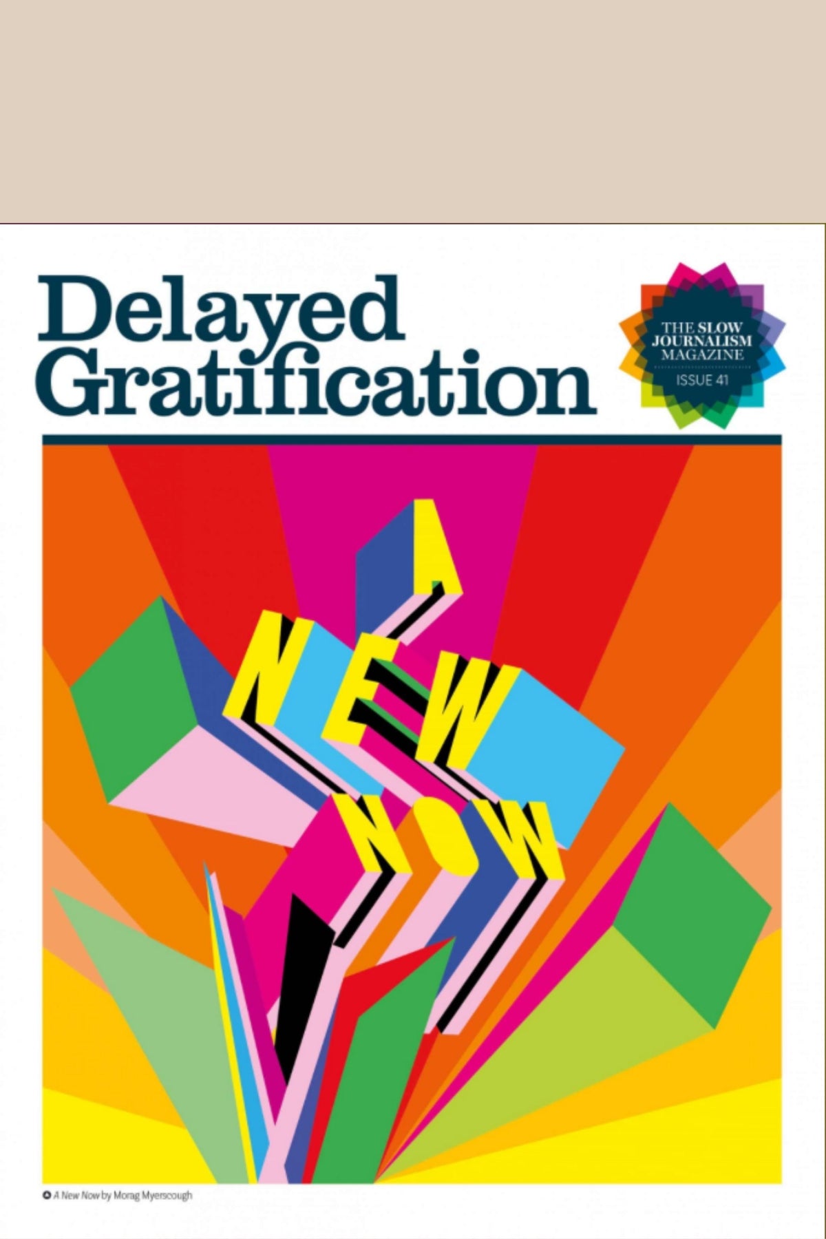 Delayed Gratification Issue 41 Front cover &#39;A new now&#39;