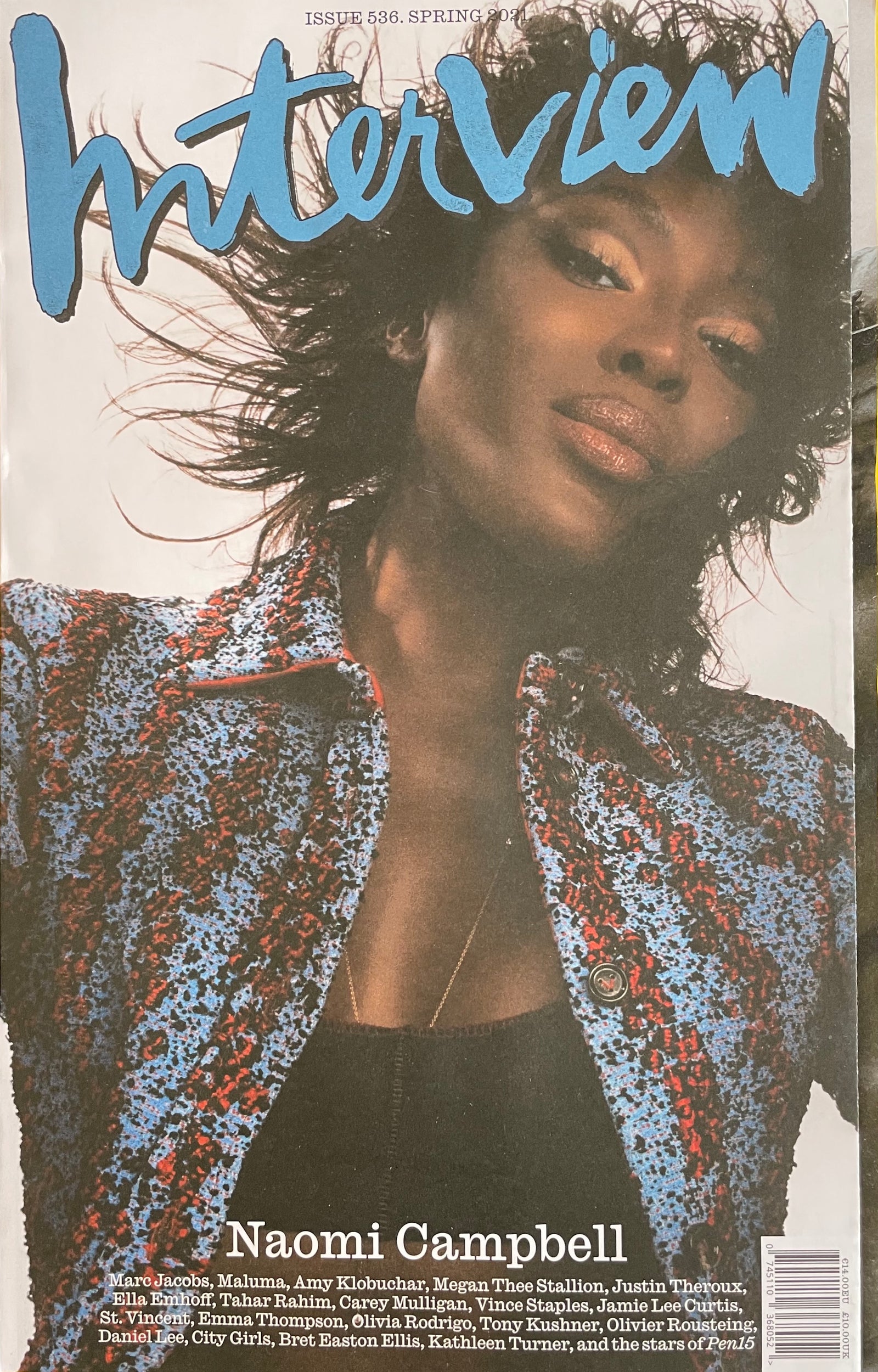 Front cover of Interview Magazine Issue 536