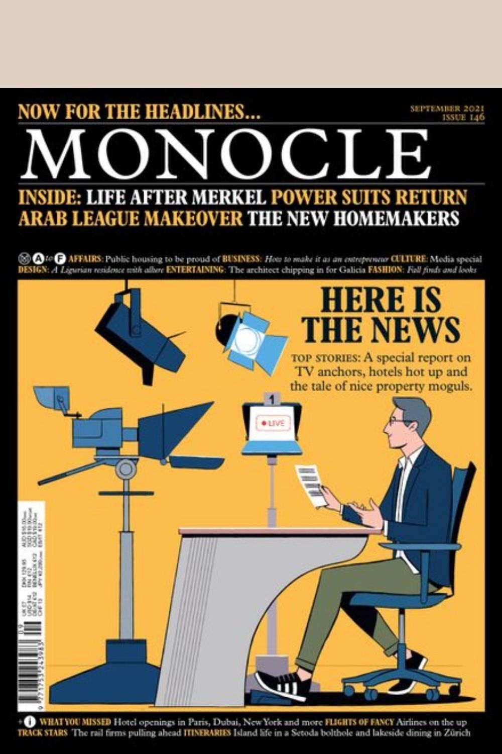 Front cover of Issue 146 of Monocle Magazine