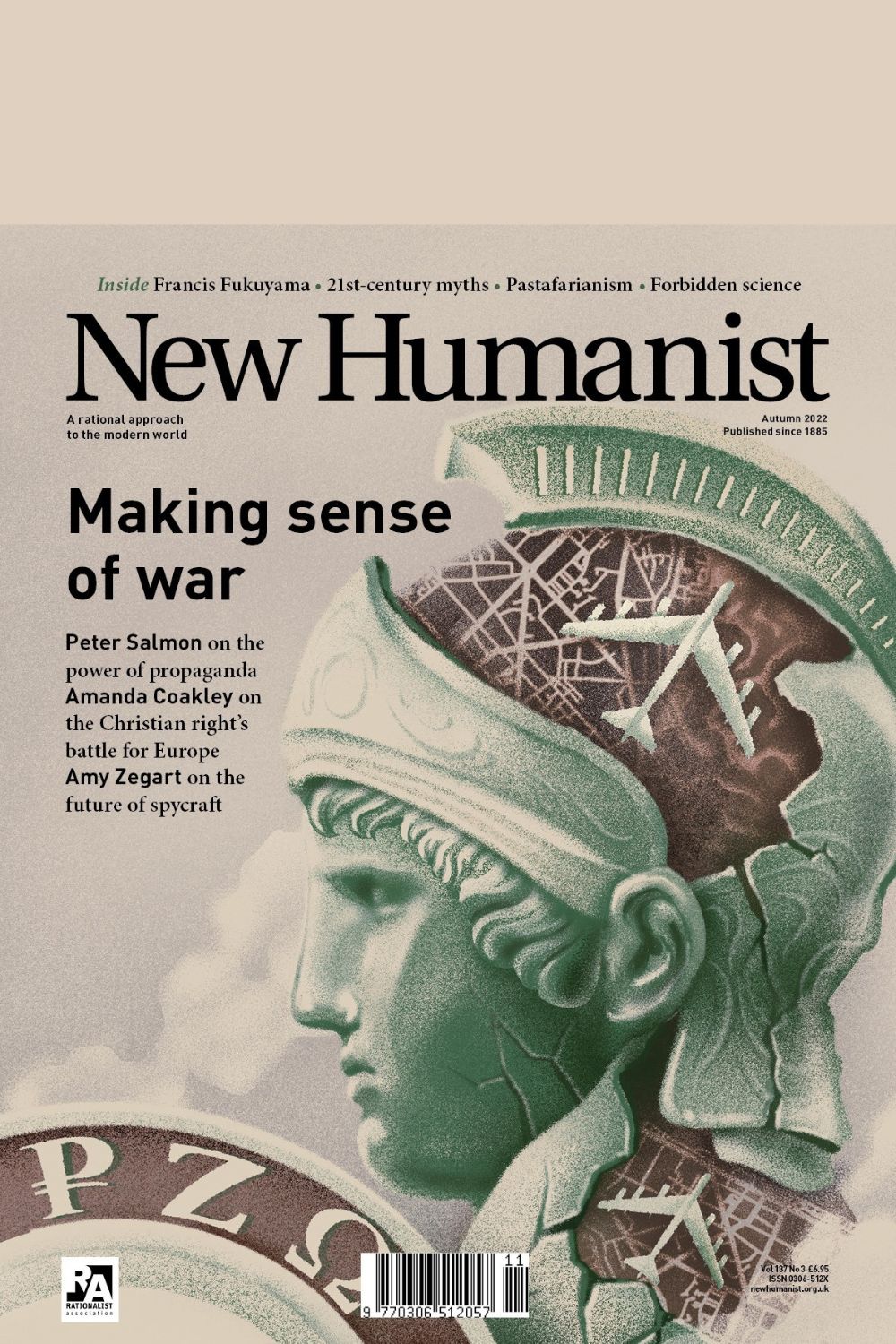 cover of the New Humanist, The War Issue