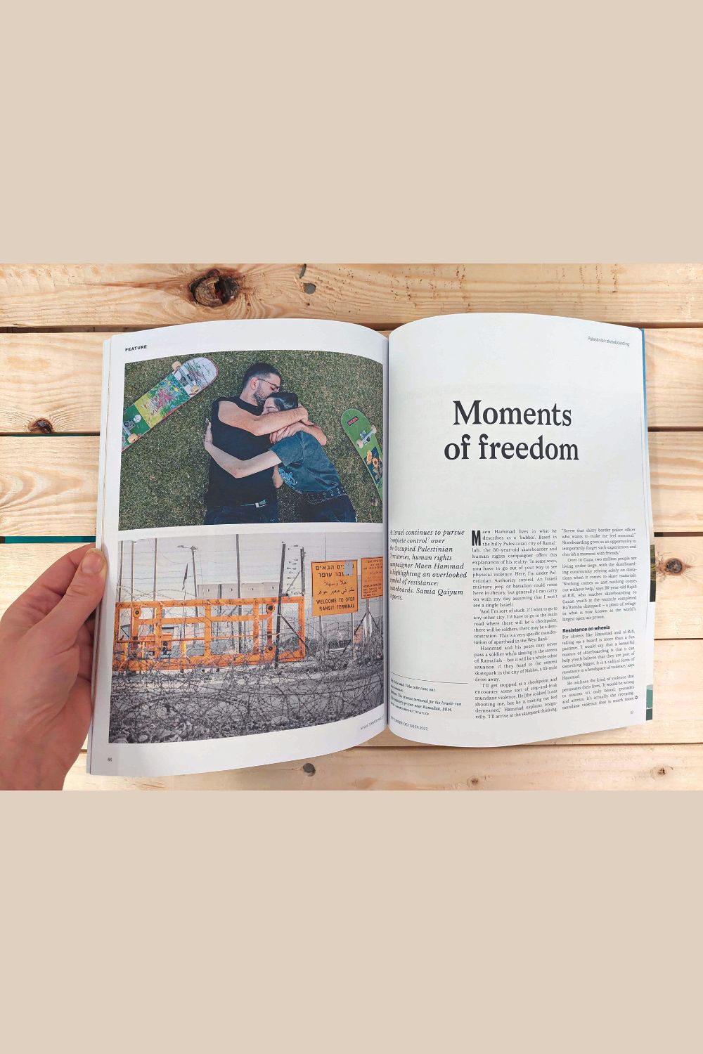 Moments of Freedom Article - New Internationalist issue 539