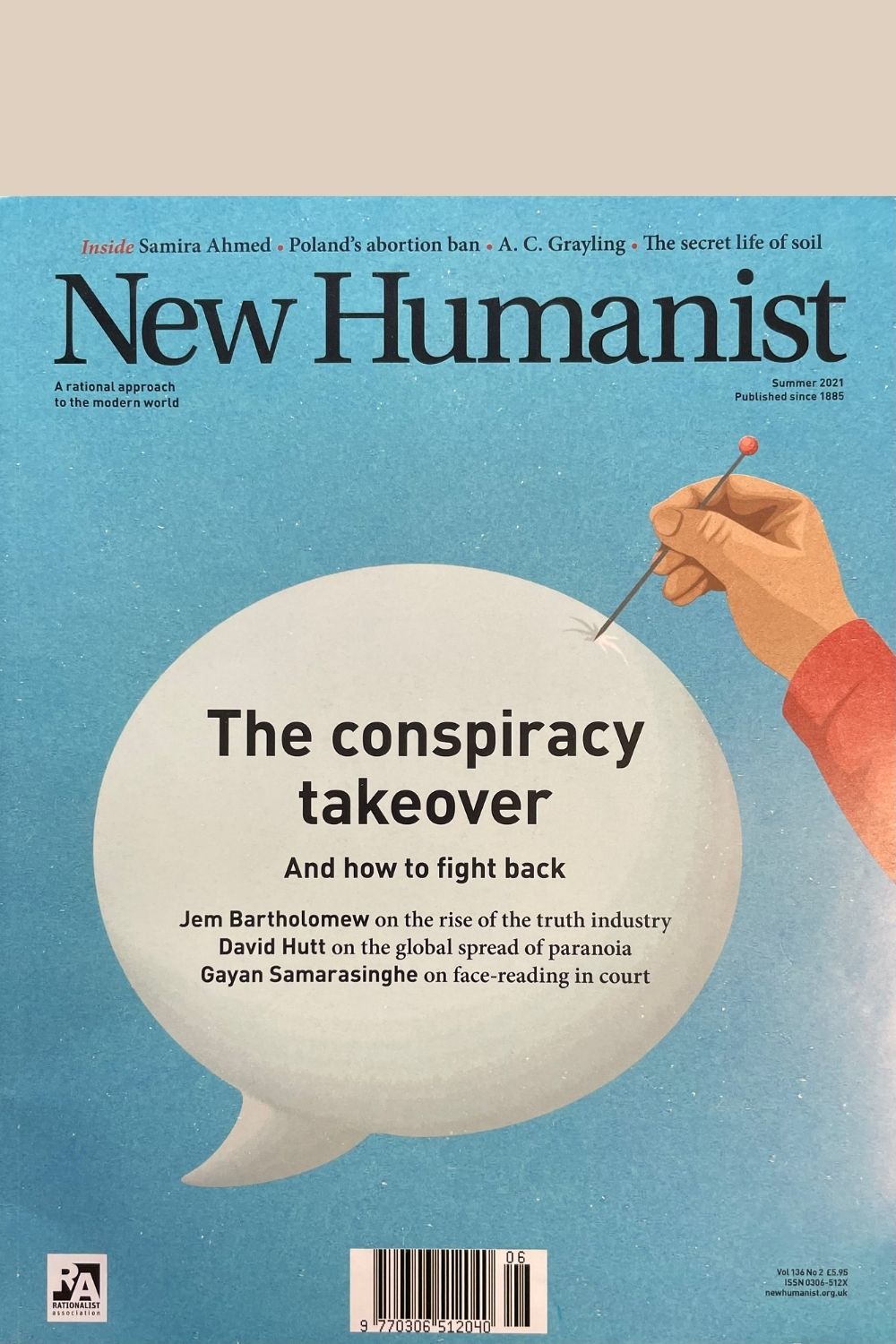 New Humanist Magazine Summer 2021 issue