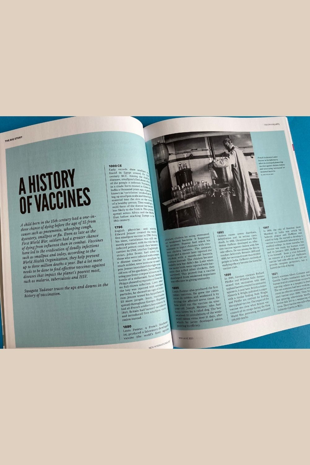 History of Vaccines feature in issue 531 of New Internationalist