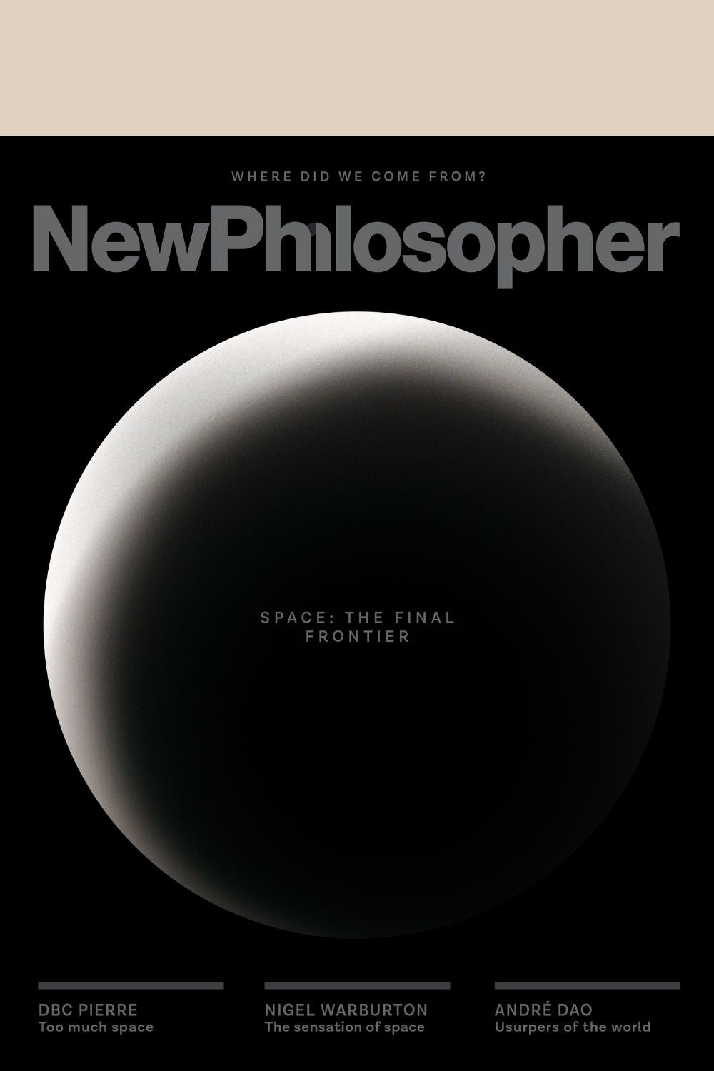 Front cover of the Space issue of New Philosopher magazine