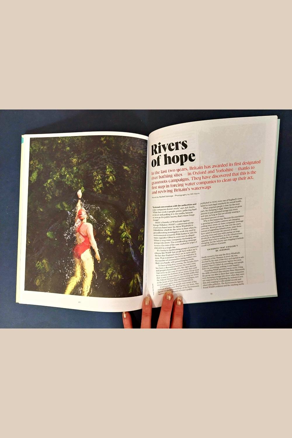 Rivers of hope in issue 110 of Positive News