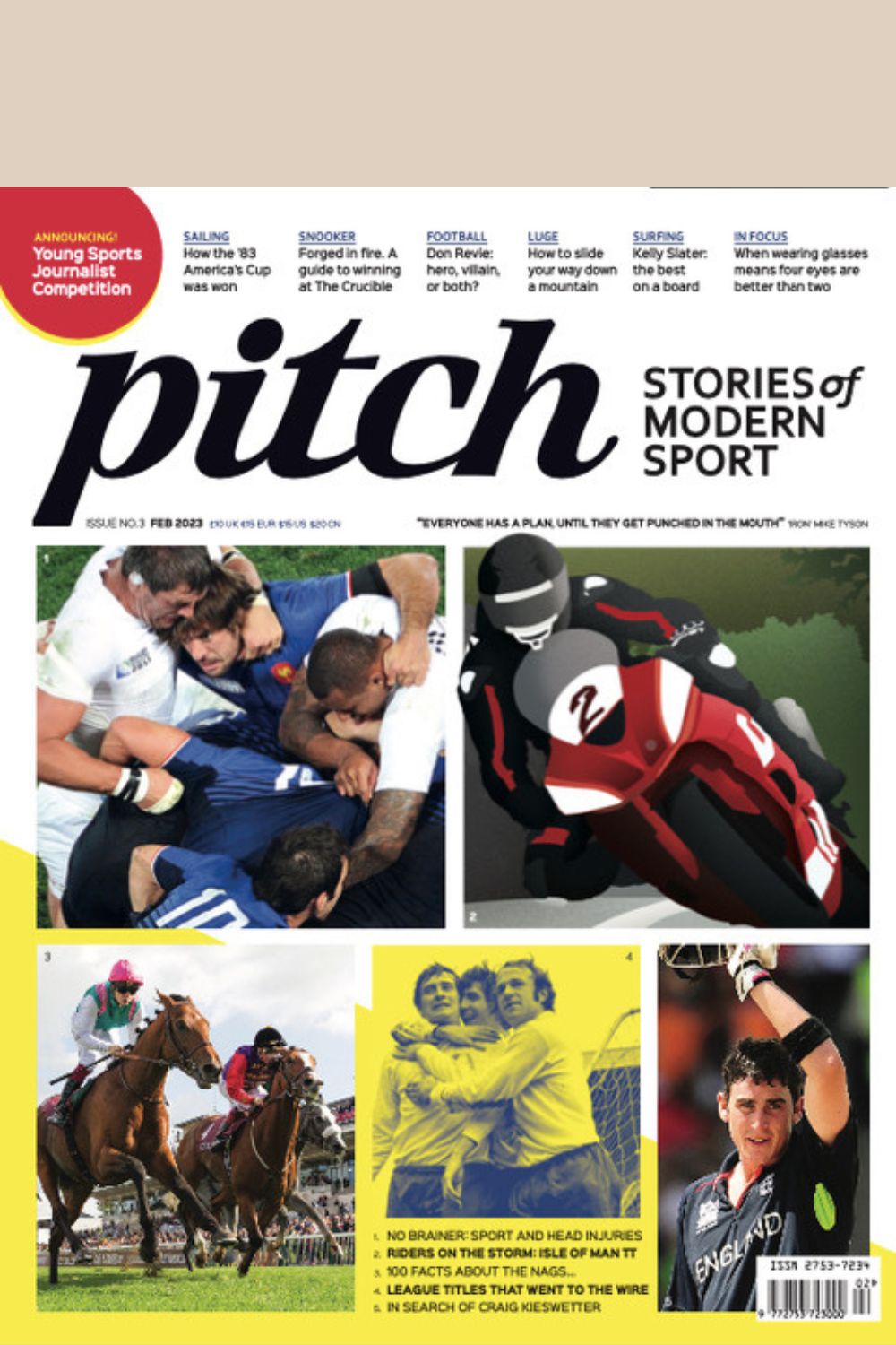 Pitch Magazine Issue 3 cover - Stories of Modern Sport