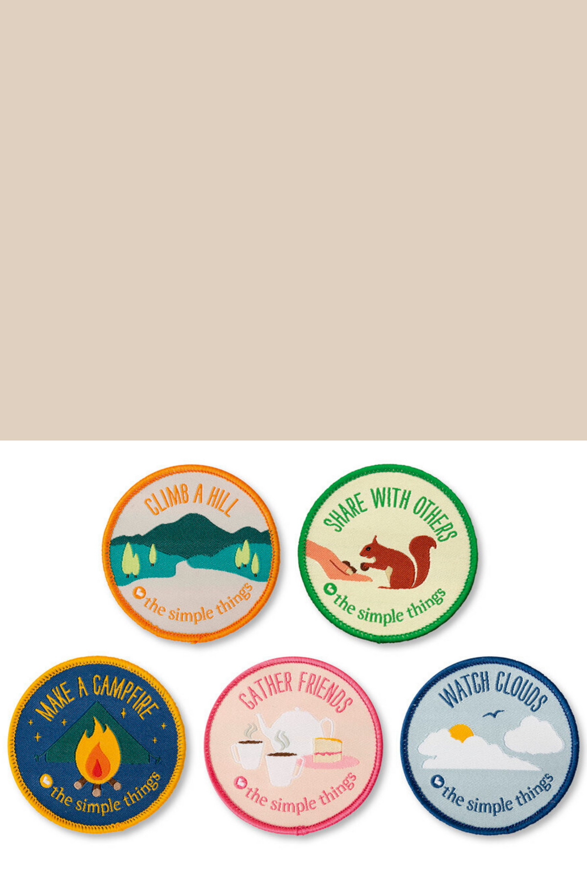 The Simple Things Happiness Patches