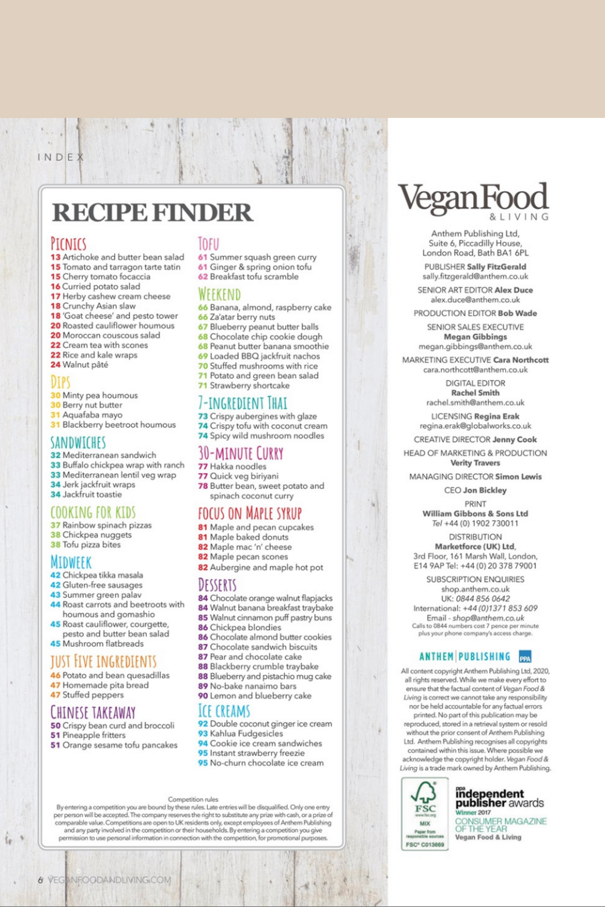Vegan Food &amp; Living August 2020